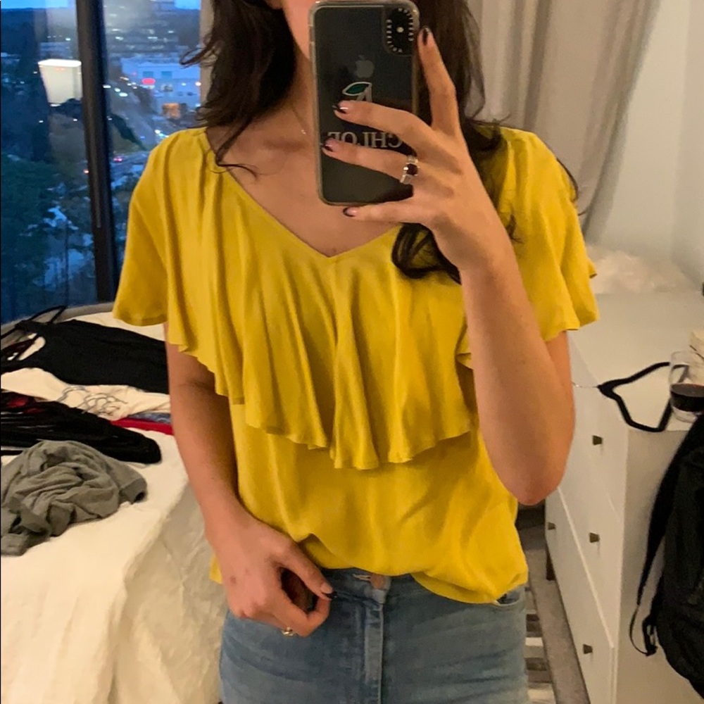 Yellow blouse